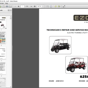 EZGO Express L6 S6 TECHNICIAN’S REPAIR AND SERVICE MANUAL (ELECTRIC) - PDF DOWNLOAD