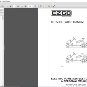 EZGO FLEET GOLF CAR PDS GOLF CAR FREEDOM SE LE SE PDS LE PDS SHUTTLE 2+2 SERVICE MANUAL -PDF DOWNLOAD