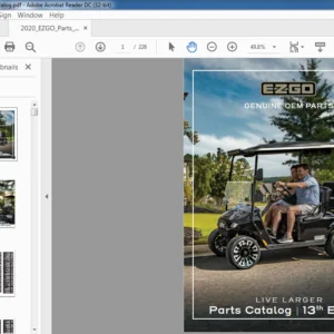 EZGO GENUINE OEM PARTS ATALOG MANUAL - PDF DOWNLOAD