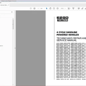 EZGO TEXTRON GX-444 GX-444F (FREEDOM) GX-444F HP (FREEDOM HP) SERVICE MANUAL - PDF DOWNLOAD