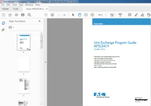 Eaton APSL0419 Unit Exchange Program Guide Manual - PDF DOWNLOAD