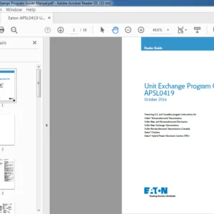 Eaton APSL0419 Unit Exchange Program Guide Manual - PDF DOWNLOAD