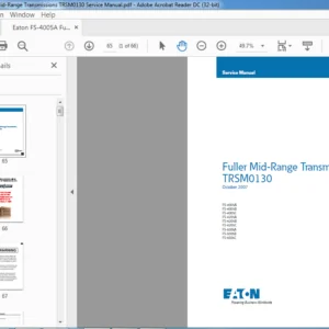 Eaton FS-4005A Fuller Mid-Range Transmissions TRSM0130 Service Manual - PDF DOWNLOAD