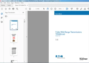 Eaton FS-5106A FS-6206A Fuller Mid-Range Transmissions TRSM0160 Service Manual - PDF DOWNLOAD