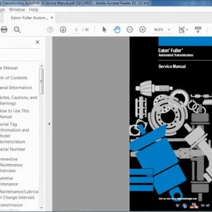 Eaton Fuller Automated Transmissions AutoShift 16 Service Manual - PDF DOWNLOAD