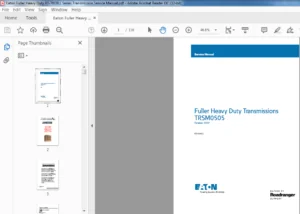 Eaton Fuller Heavy Duty RT-7608LL Series Transmission Service Manual - PDF DOWNLOAD
