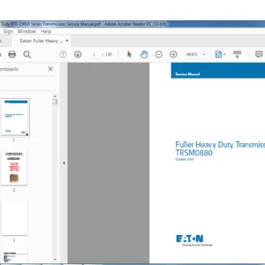 Eaton Fuller Heavy Duty RT0-15618 Series Transmission Service Manual - PDF DOWNLOAD