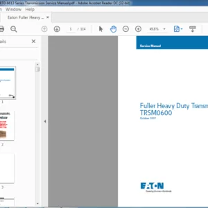 Eaton Fuller Heavy Duty RT0-6613 Series Transmission Service Manual - PDF DOWNLOAD