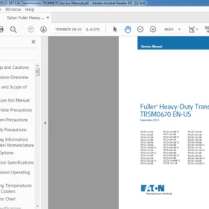 Eaton Fuller Heavy Duty RTLO-16713A Transmission TRSM0670 Service Manual - PDF DOWNLOAD