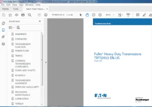 Eaton Fuller Heavy Duty RTLO 20913A Transmission TRTS0910 Service Manual - PDF DOWNLOAD