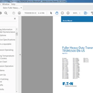 Eaton Fuller Heavy-Duty RTO-13707MLL Transmission TRSM1500 Service Manual - PDF DOWNLOAD