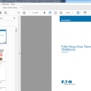 Eaton Fuller Heavy Duty T-11607A Transmissions TRSM0250 Service Manual - PDF DOWNLOAD