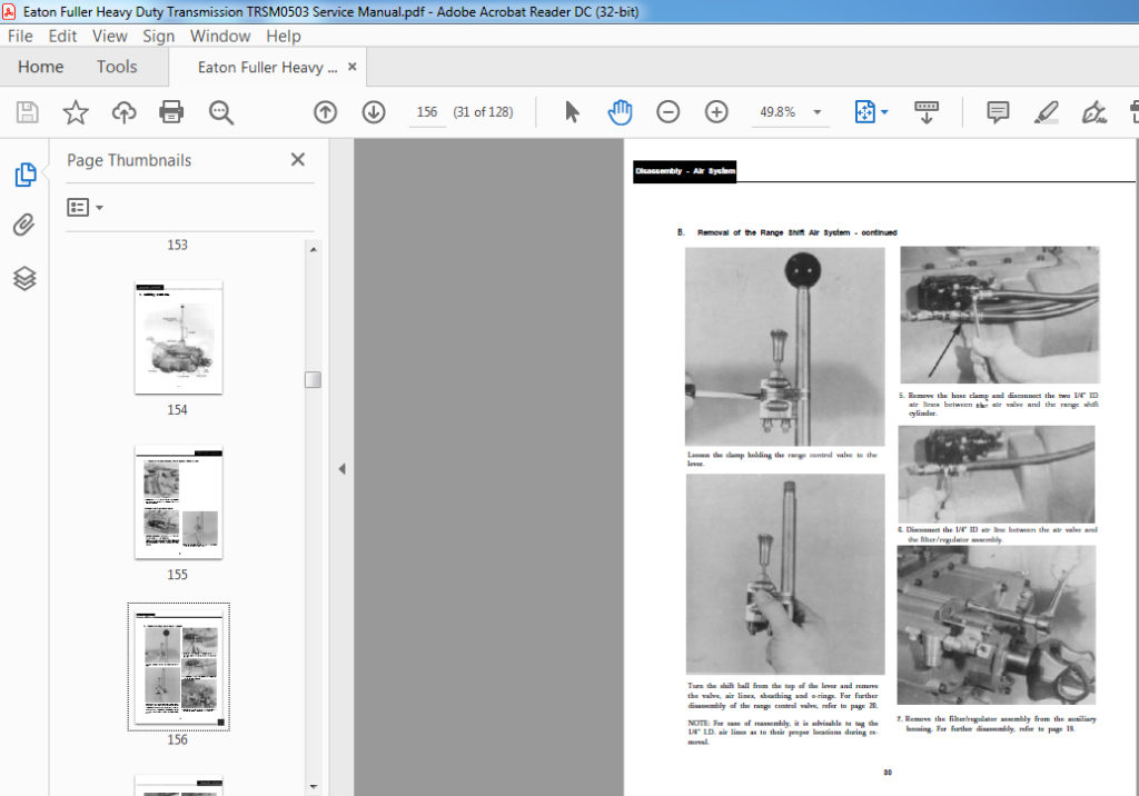 Eaton Fuller Heavy Duty Transmission TRSM0503 Service Manual - PDF ...