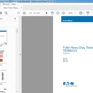 Eaton Fuller Heavy Duty Transmission TRSM0503 Service Manual - PDF DOWNLOAD