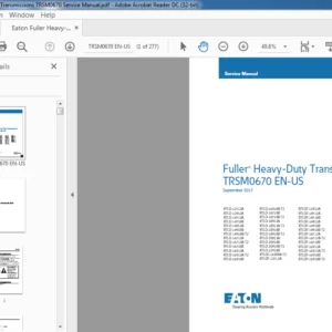 Eaton Fuller Heavy-Duty Transmissions TRSM0670 Service Manual - PDF DOWNLOAD