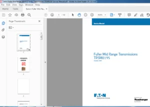 Eaton Fuller Mid Range 280VHD Series Transmission TRSM0195 Service Manual - PDF DOWNLOAD