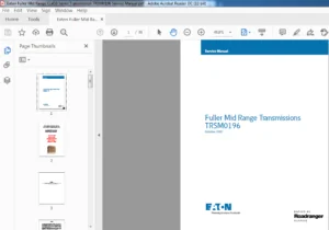 Eaton Fuller Mid Range CL450 Series Transmission TRSM0196 Service Manual - PDF DOWNLOAD