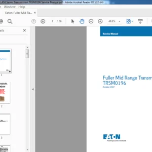 Eaton Fuller Mid Range CL450 Series Transmission TRSM0196 Service Manual - PDF DOWNLOAD