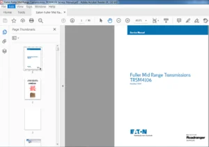 Eaton Fuller Mid Range Transmissions TRSM4106 Service Manual - PDF DOWNLOAD