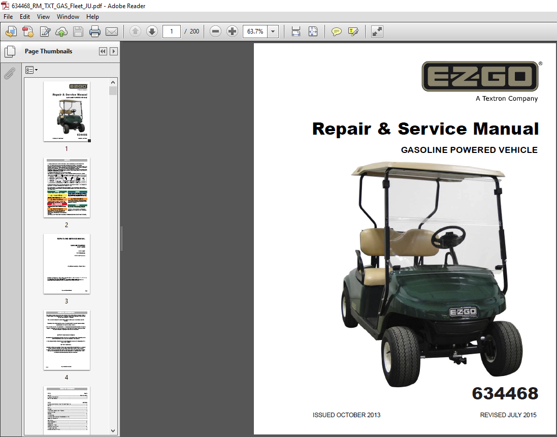 ezgo shop manual downloads