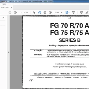 FIAT ALLIS MOTOR GRADER FG70 FG75 SN 86Y 87Y 87M 70L 69A PARTS MANUAL - PDF DOWNLOAD