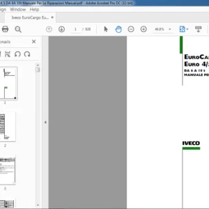 Iveco EuroCargo Euro 4/5 DA 6A 10t Manuale Per Le Riparazioni Manual - PDF DOWNLOAD