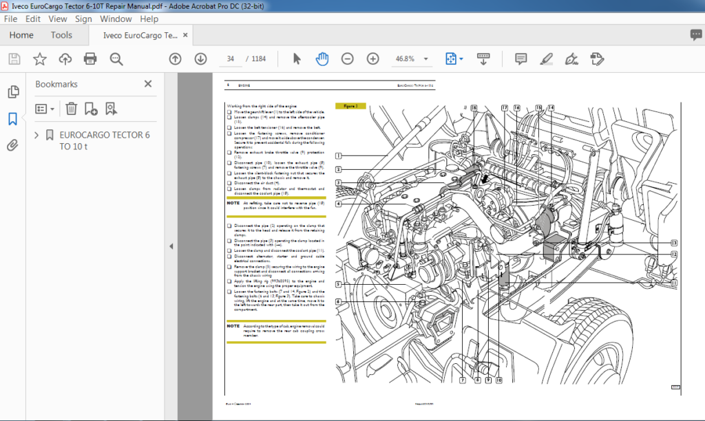 Iveco EuroCargo Tector 6-10T Repair Manual - PDF DOWNLOAD