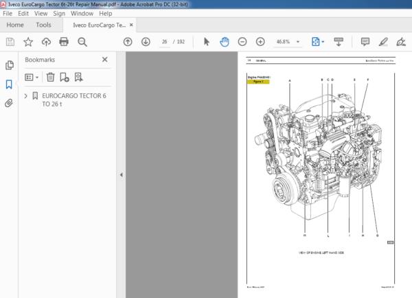 Iveco EuroCargo Tector 6t-26t Repair Manual - PDF DOWNLOAD ...