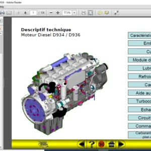 Liebherr D934 D936 Diesel Moteur Descriptif Technique Manual - PDF DOWNLOAD
