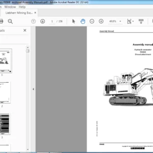 Liebherr Mining Excavators R996B en shovel Assembly Manuals - PDF DOWNLOAD