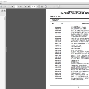 Manitowoc Cranes TMS9000E Parts Manual - PDF DOWNLOAD