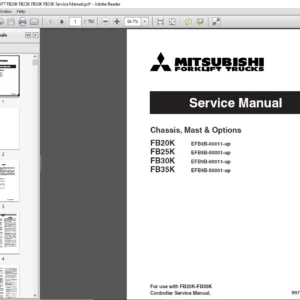 Mitsubishi Forklift FB20K FB25K FB30K FB35K Trucks Service Manual - PDF DOWNLOAD
