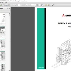 Mitsubishi Forklift FB25-35(C)N Service Manual - PDF DOWNLOAD