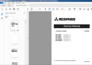 Mitsubishi Forklift FD100N1 FD120N1 FD135N1 FD150AN1 FD160AN1 Service Manual - PDF DOWNLOAD