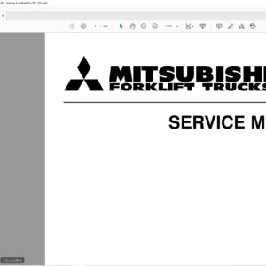 Mitsubishi Forklift FGC15 FGC18 FGC20 FGC25 FGC30 Service Manual - PDF DOWNLOAD