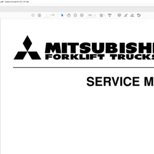 Mitsubishi Forklift FGC15 FGC18 FGC20 FGC25 FGC30 Trucks Service Manual - PDF DOWNLOAD