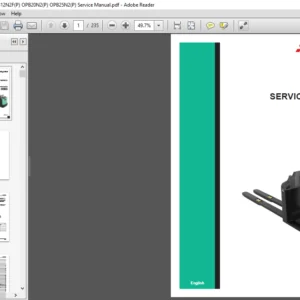 Mitsubishi Forklift OPB12N2F(P) OPB20N2(P) OPB25N2(P) Service Manual - PDF DOWNLOAD