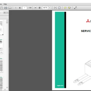 Mitsubishi Forklift PBF35N2 Service Manual - PDF DOWNLOAD
