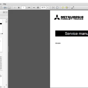 Mitsubishi Forklift PBVSBV Trucks Service Manual - PDF DOWNLOAD