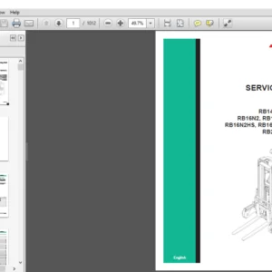 Mitsubishi Forklift RB14N2S RB14N2HS RB16N2 RB16N2H RB16N2S RB16N2HS RB16N2C RB16N2HC Service Manual - PDF DOWNLOAD