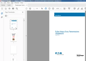 Roadranger Eaton Fuller Heavy Duty RT613 Series Transmissions TRSM0605 Service Manual - PDF DOWNLOAD