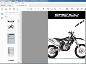 SHERCO 450 SE-R WORKSHOP MANUAL - PDF DOWNLOAD