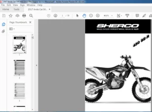 SHERCO 450 SEF-R engines Workshop Manual  - PDF DOWNLOAD