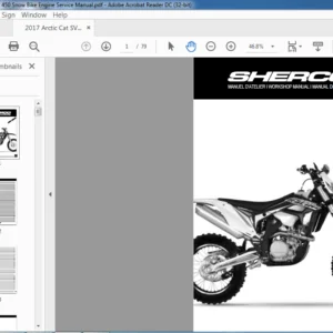 SHERCO 450 SEF-R engines Workshop Manual  - PDF DOWNLOAD