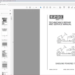 TEXRTON VEHICLES TXT FLEET TXTFREEDOM TXT FREEDOM HP TXT4CADDY SERVICE MANUAL - PDF DOWNLOAD