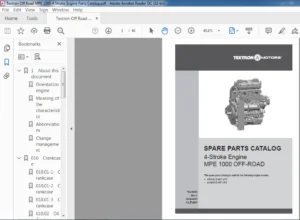 TEXTRON 4 STROKE ENGINE MPE 1000 OFF ROAD SPARE PARTS CATALOG MANUAL - PDF DOWNLOAD