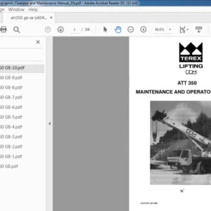 Terex PPM ATT 350 Operators & Maintenance Manual C6044011A - PDF DOWNLOAD