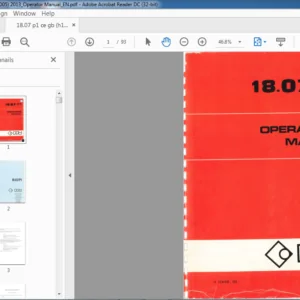 Terex PPM Crane 18.07 Operators Manual H1744005  - PDF DOWNLOAD