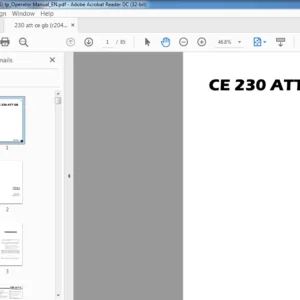 Terex PPM Crane CE 230 ATT GB Operators Manual R2044025 - PDF DOWNLOAD