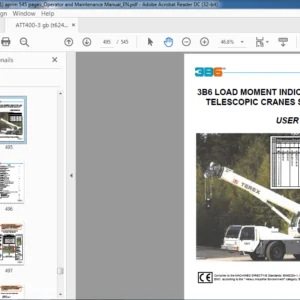 Terex PPM Cranes ATT400-3 Operator & Maintenance Manual - PDF DOWNLOAD